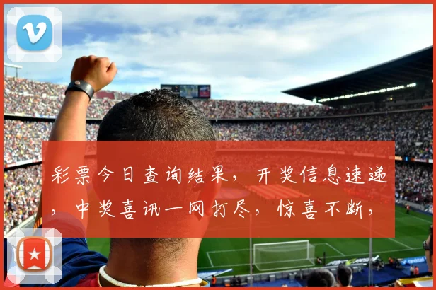 彩票今日查询结果，开奖信息速递，中奖喜讯一网打尽，惊喜不断，不容错过